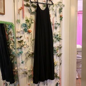 Black Maxi Dress with Pockets